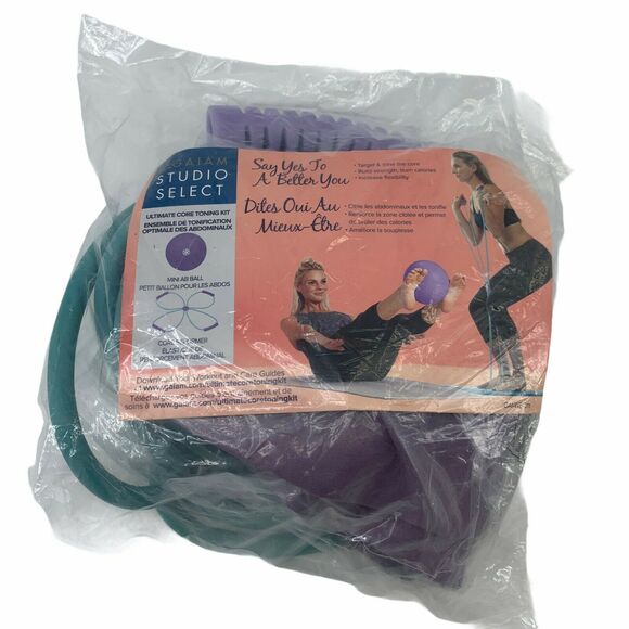 Gaiam Studio Select Ultimate Core Toning Kit Mini AB Ball + Core Reformer Bands - Picture 1 of 6